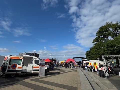 RESCUE-MATE beim 'Bundesweiten Warntag' an den Landungsbrücken