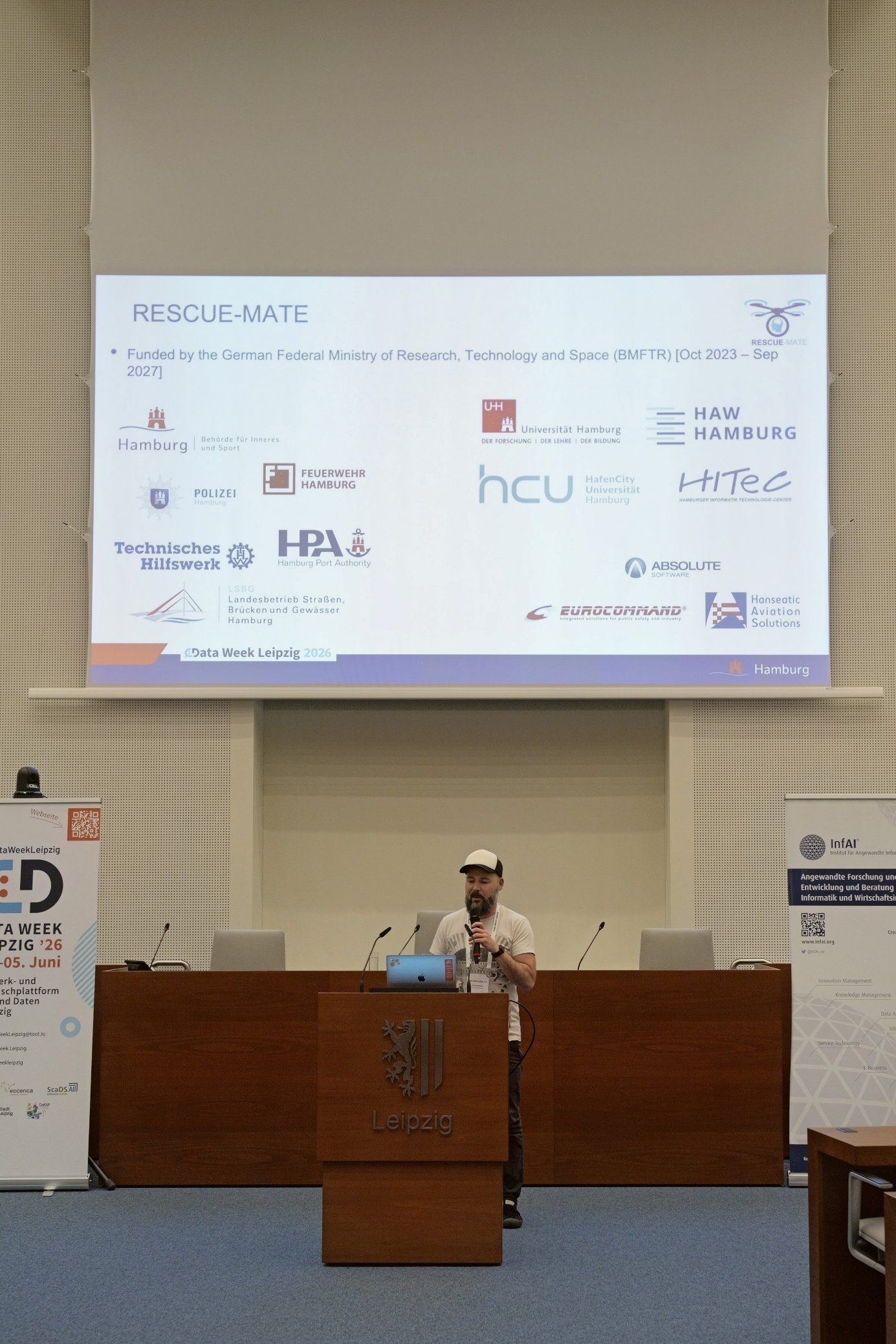 Vorstellung des RESCUE-MATE „Daten-Drehkreuzes“ auf der Data Week 2026